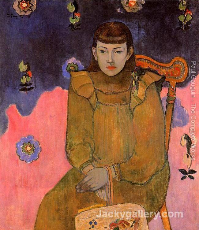 Portrait Of A Young Woman Vaite (Jeanne) Goupil by Paul Gauguin paintings reproduction